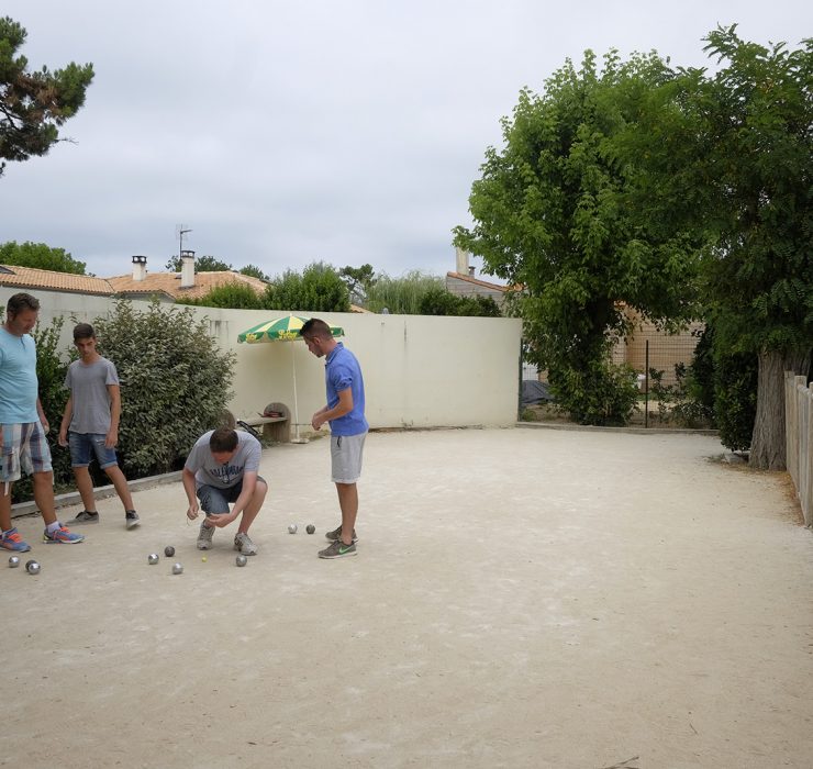 Petanque tournament at Les Tamaris campsite