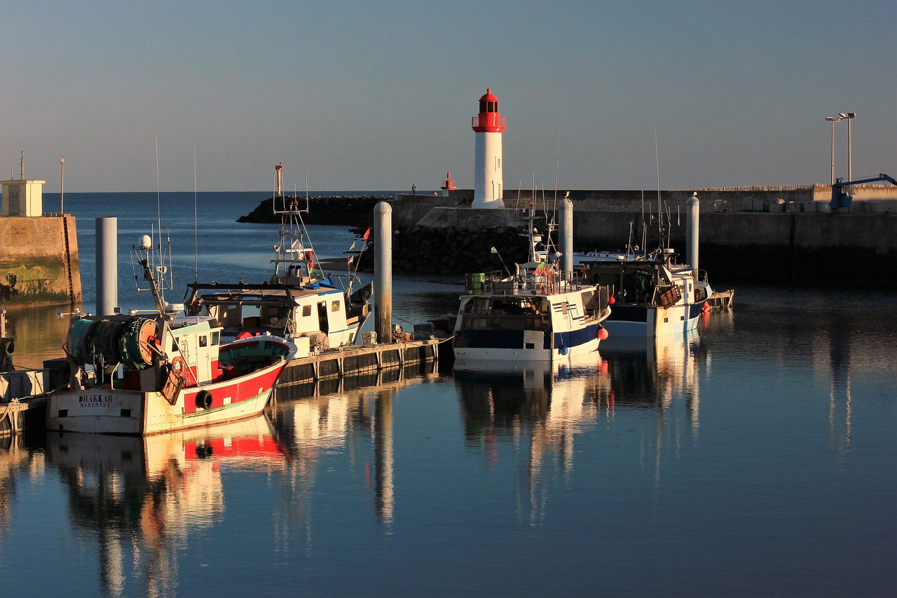 port et phare à Oléron