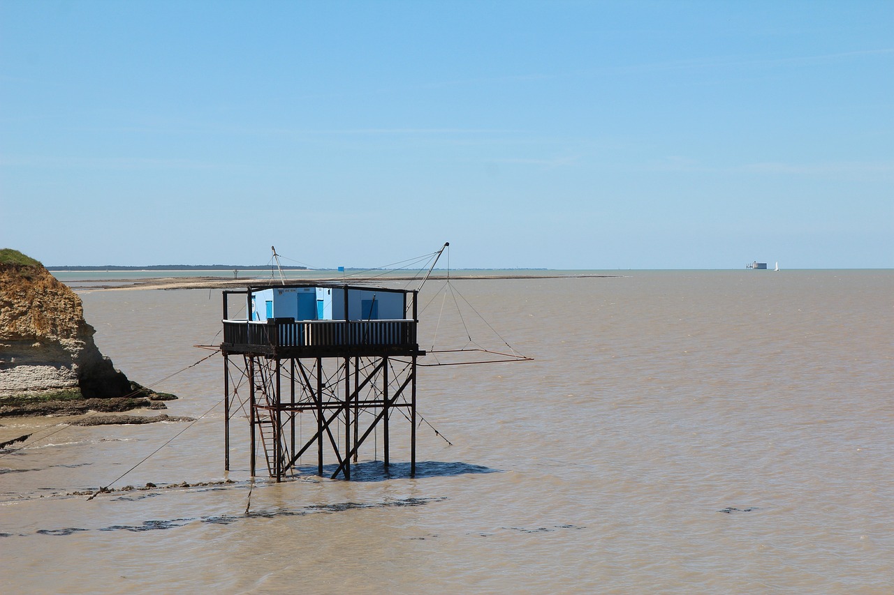 plage et pêcherie à Oléron